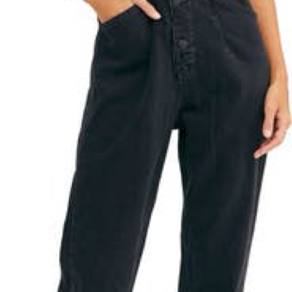 Black Denim Jumpsuit - Picture 4 of 4